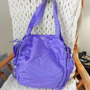 Purple Lululemon yoga bag